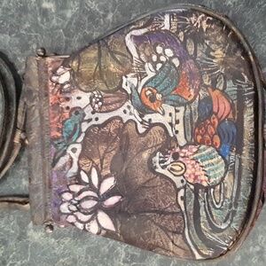 🛍Jane Yoo Handpainted Crossbody Bag- Beautiful! EUC🛍